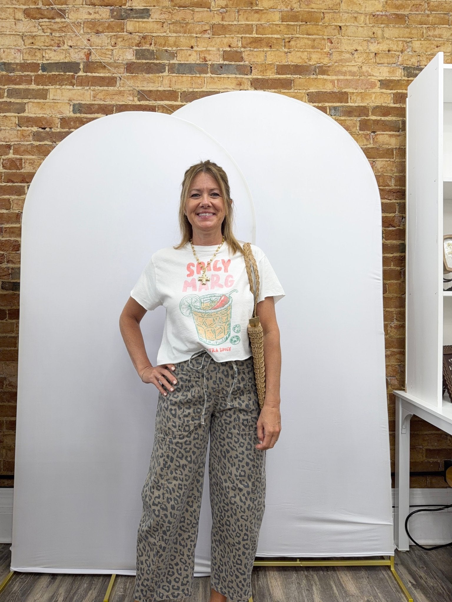 SPICY MARG VINTAGE GRAPHIC CROP TOP - The Cozy Nest