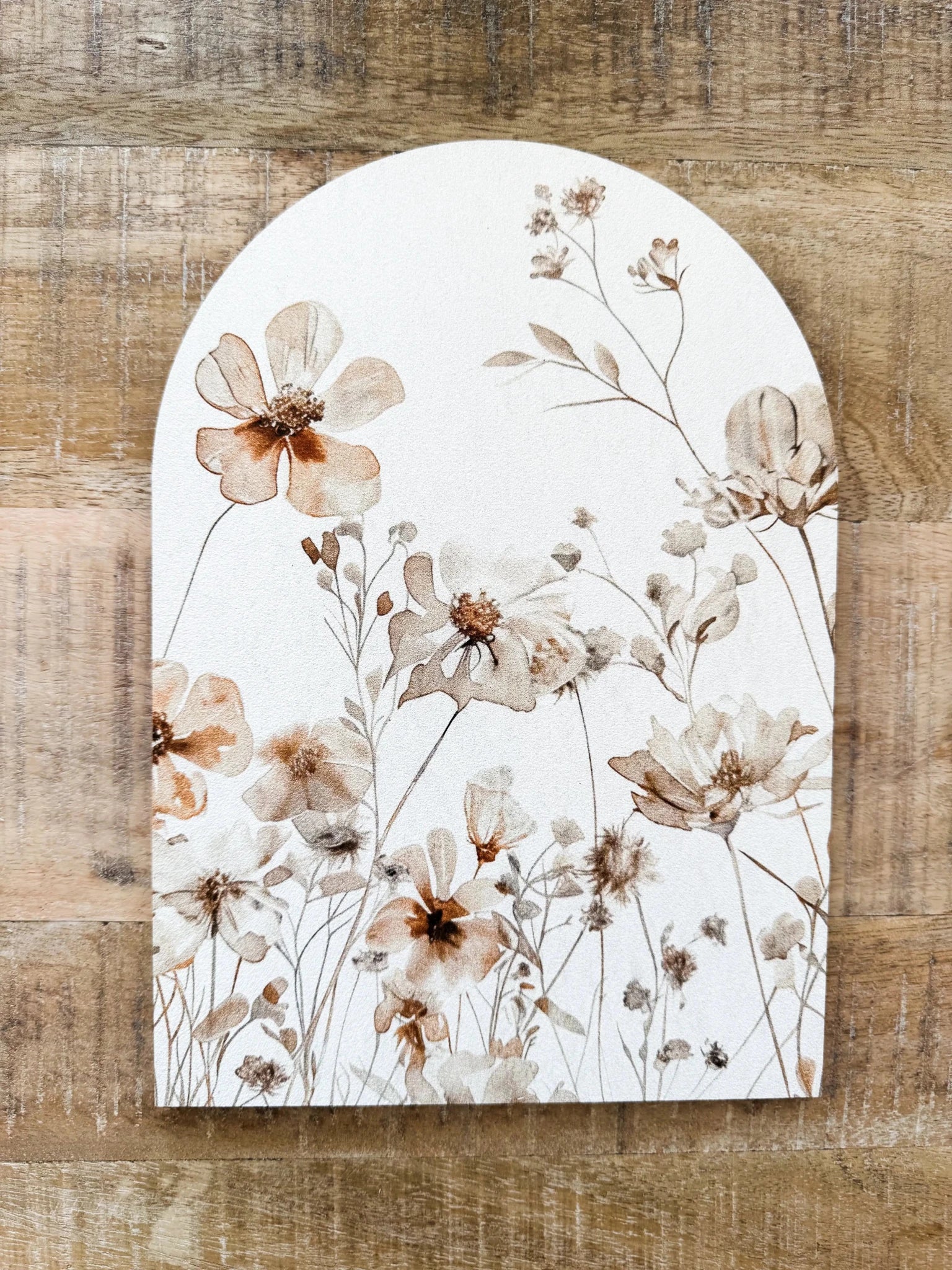 Spring Floral Wood Arch - The Cozy Nest