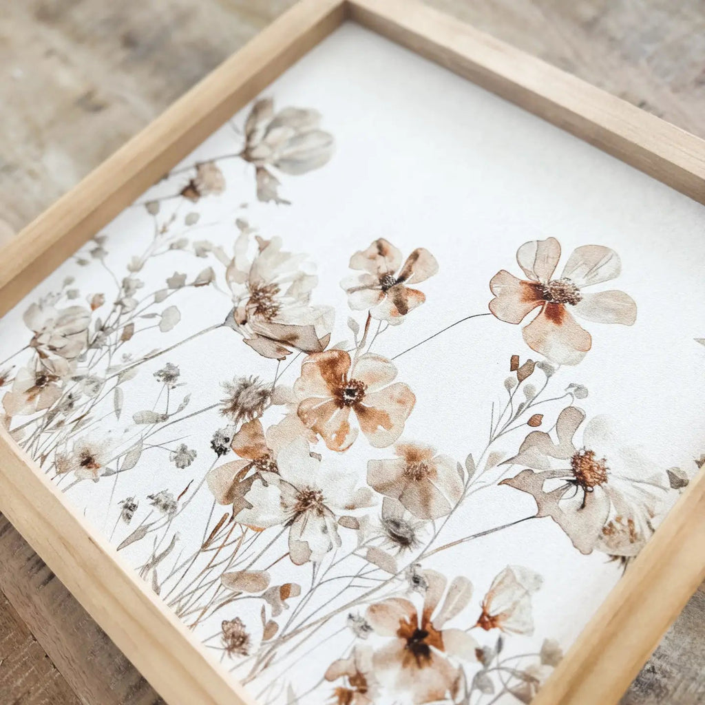 Spring Floral Wood Sign - The Cozy Nest