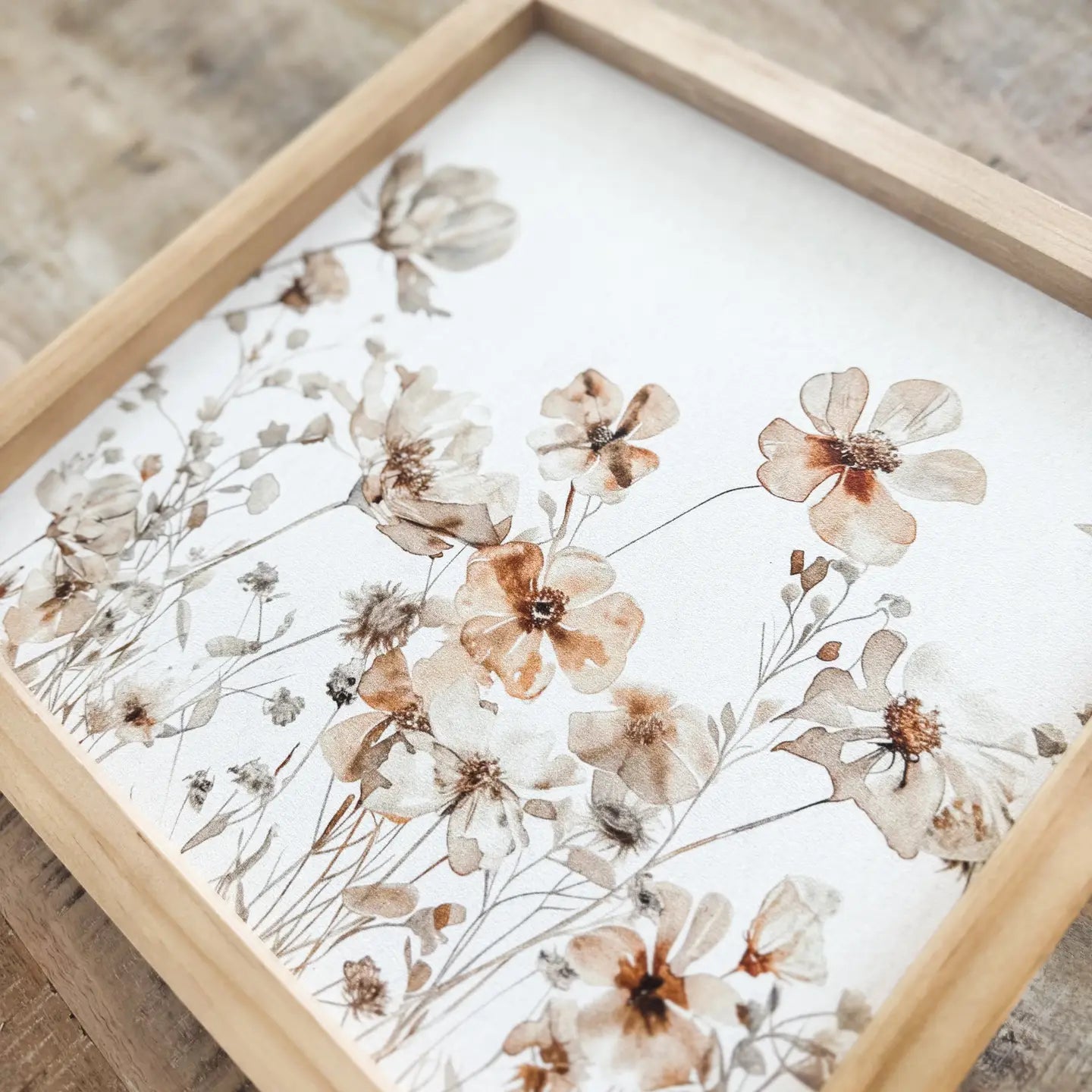 Spring Floral Wood Sign - The Cozy Nest