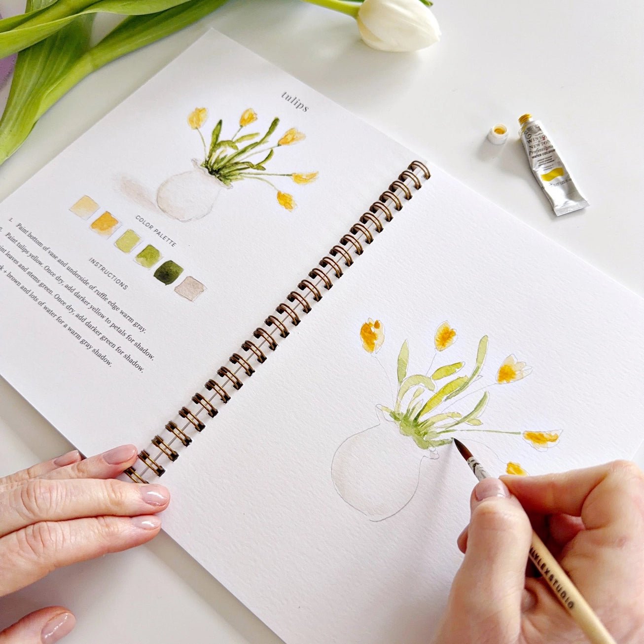 Spring Watercolor Workbook - The Cozy Nest