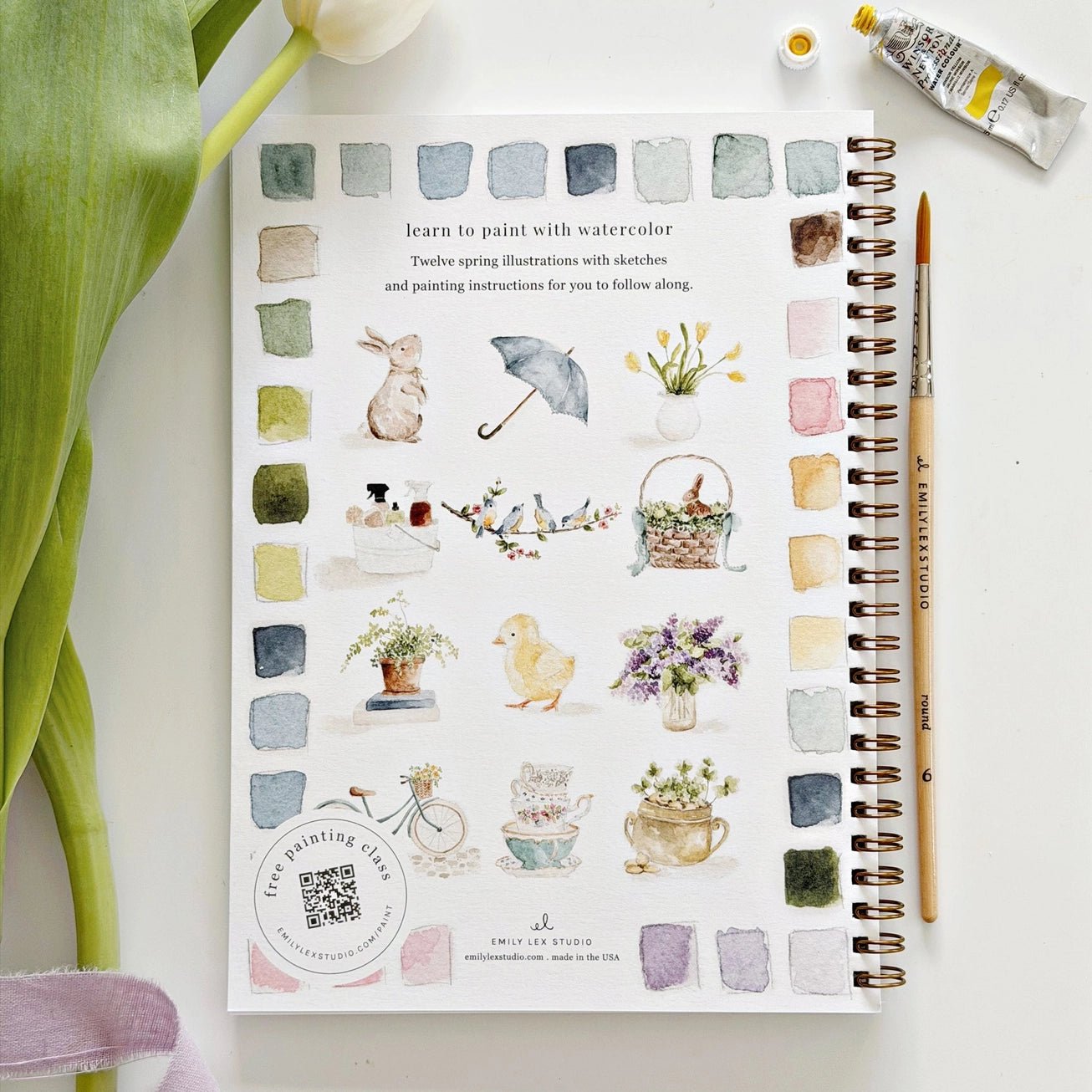 Spring Watercolor Workbook - The Cozy Nest