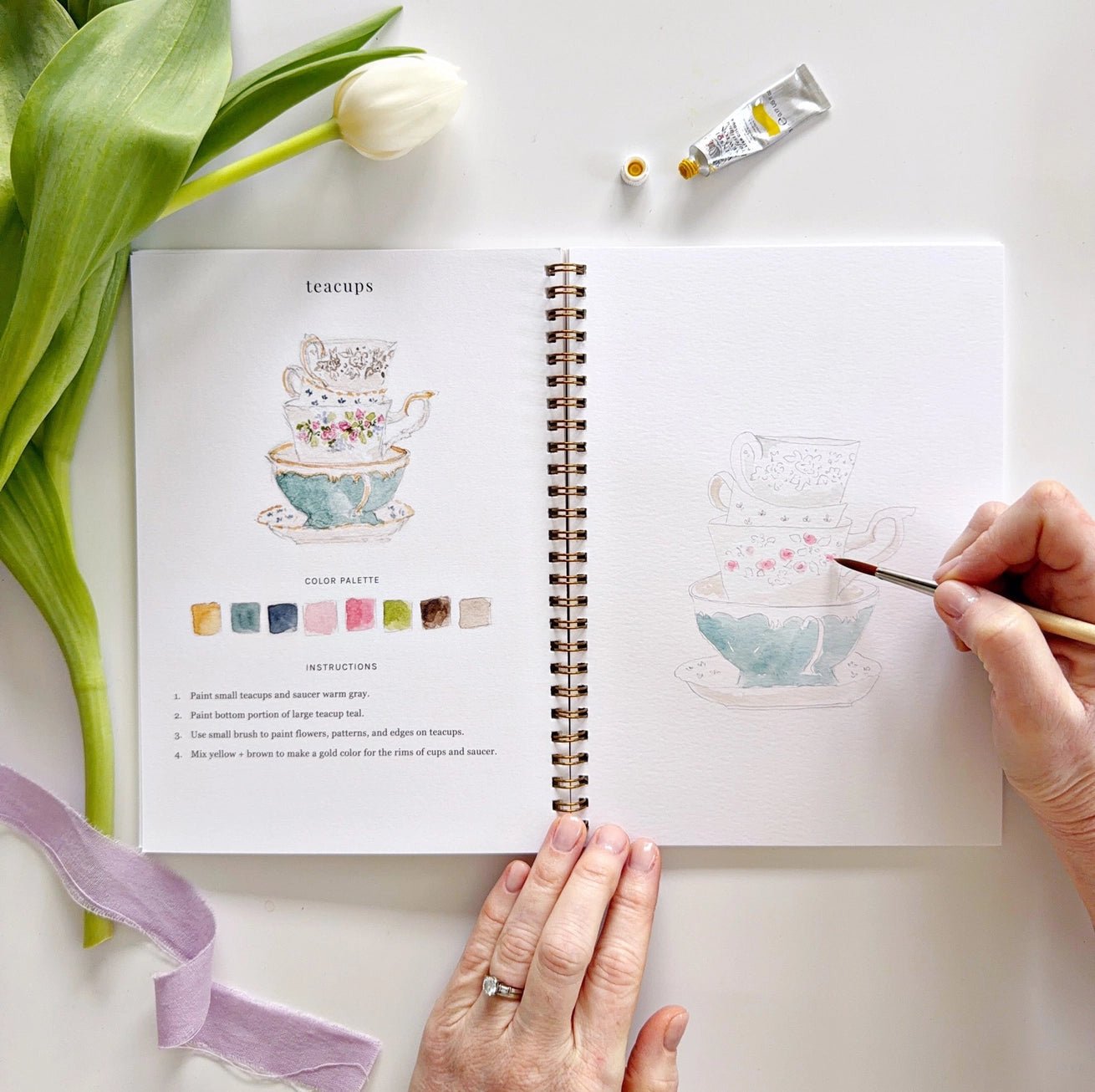 Spring Watercolor Workbook - The Cozy Nest