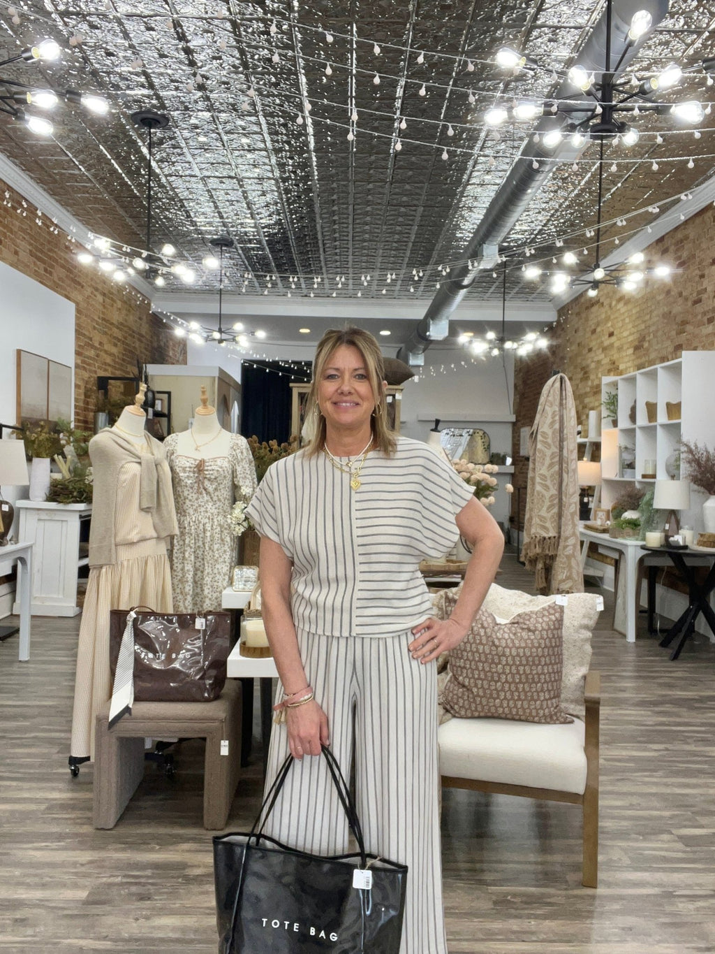 Striped Linen Set - The Cozy Nest