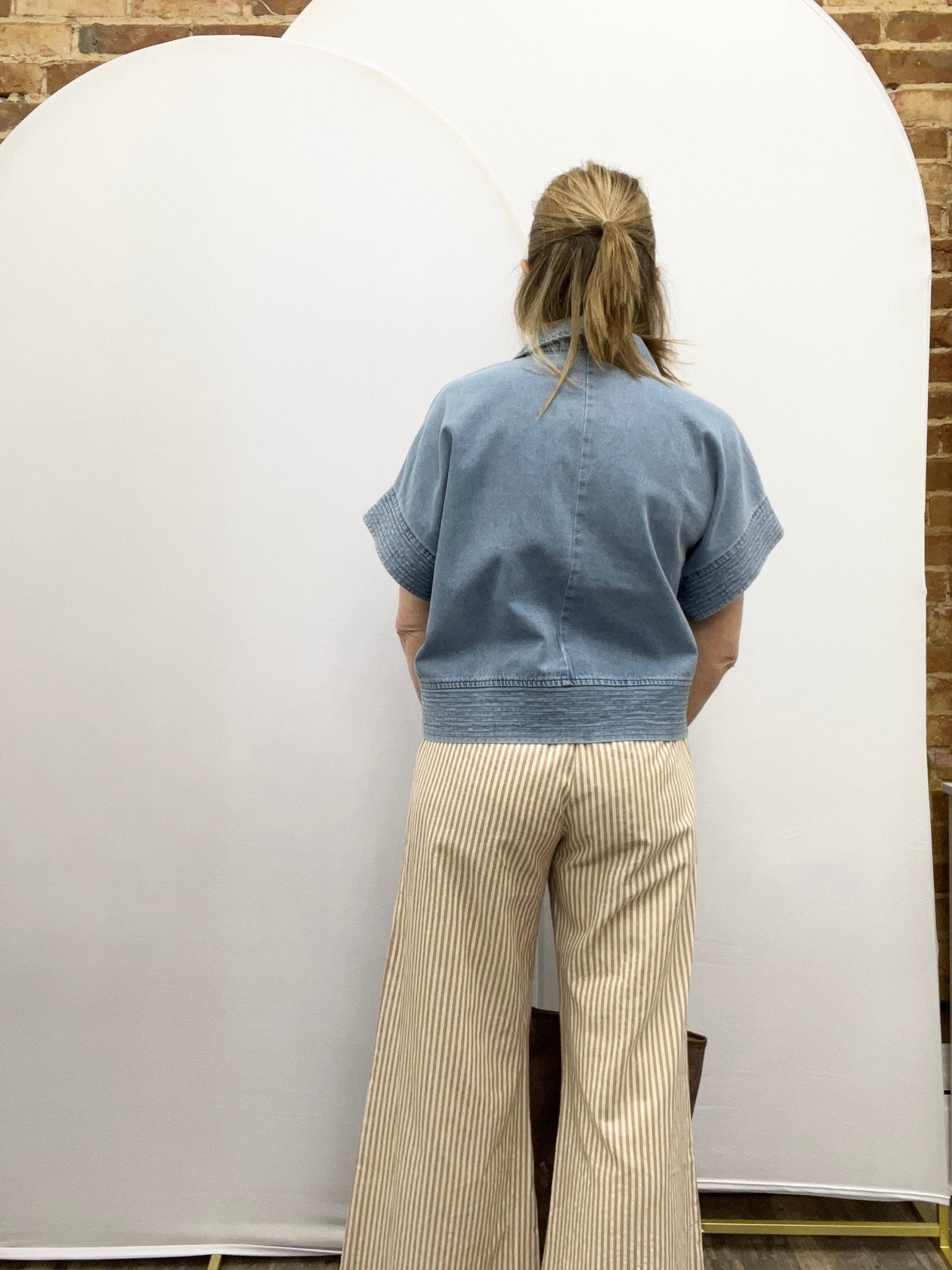 Striped Wide Linen Pants - The Cozy Nest