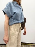 Striped Wide Linen Pants - The Cozy Nest