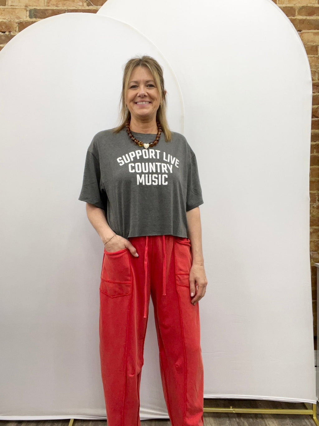 Support Live Country Music Graphic T - The Cozy Nest