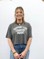 Support Live Country Music Graphic T - The Cozy Nest