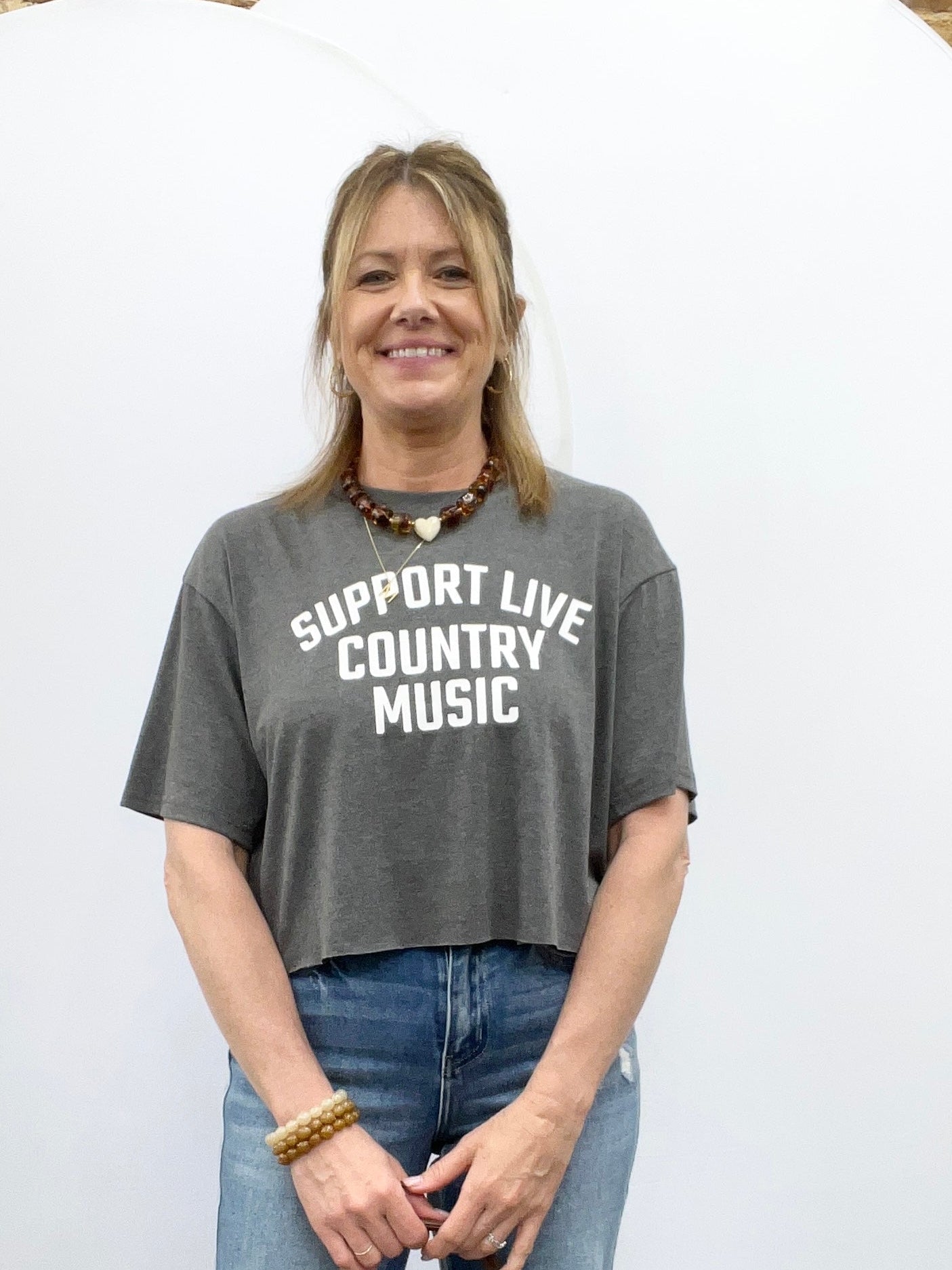 Support Live Country Music Graphic T - The Cozy Nest