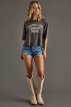 Support Live Country Music Graphic T - The Cozy Nest