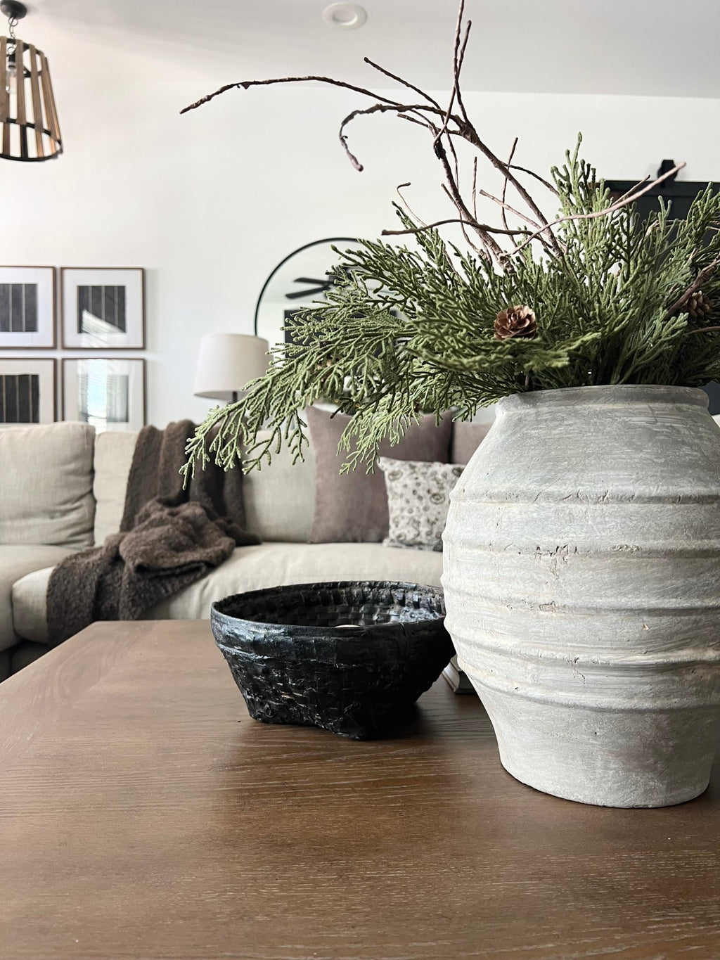 Taupe Artizan Vase - The Cozy Nest