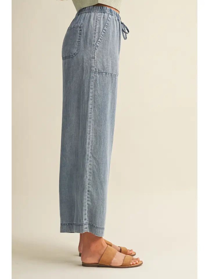 Tencel Cropped Pants - The Cozy Nest