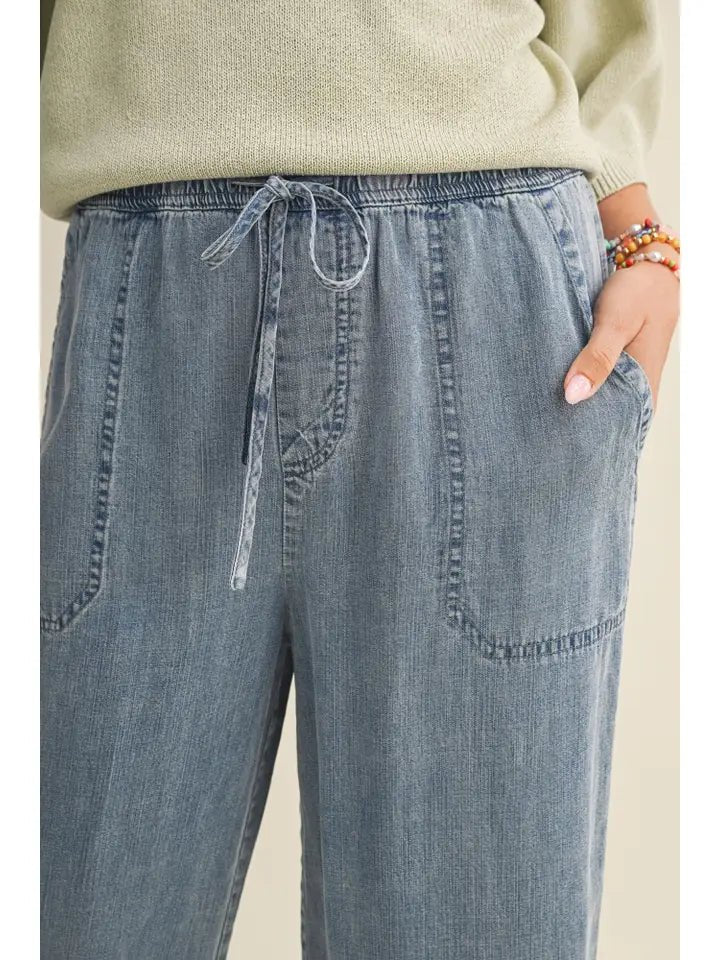 Tencel Cropped Pants - The Cozy Nest