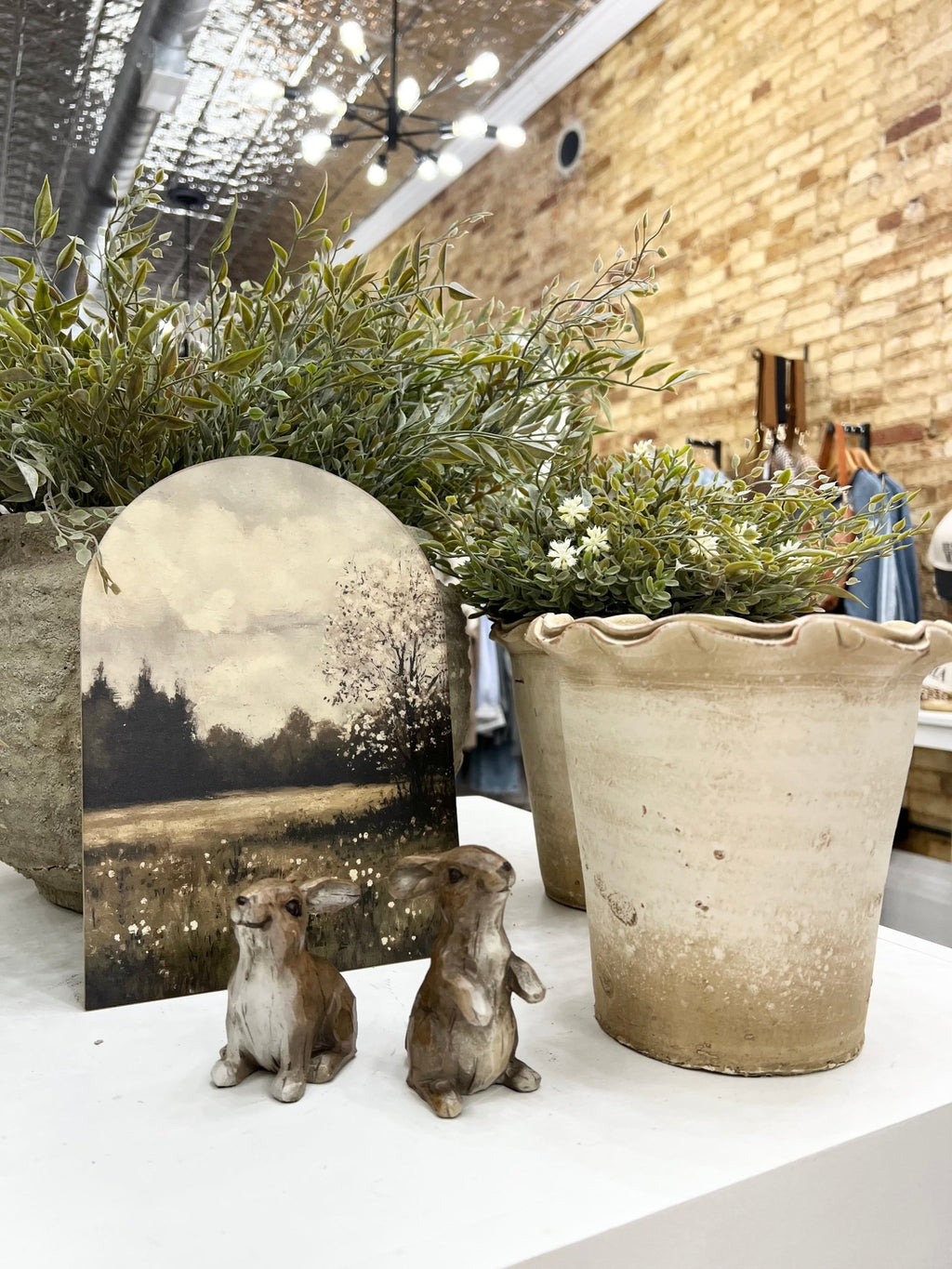 Terra - cotta Planter w/ Ruffled Edge, Distressed Finish - The Cozy Nest