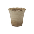 Terra - cotta Planter w/ Ruffled Edge, Distressed Finish - The Cozy Nest