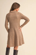 The Kiley Dress - Mocha - The Cozy Nest