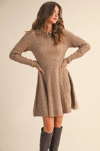 The Kiley Dress - Mocha - The Cozy Nest