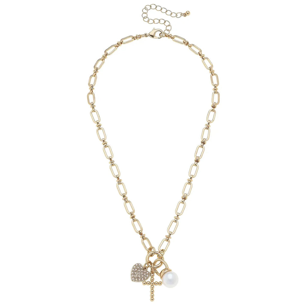 Triple Charm Necklace - The Cozy Nest