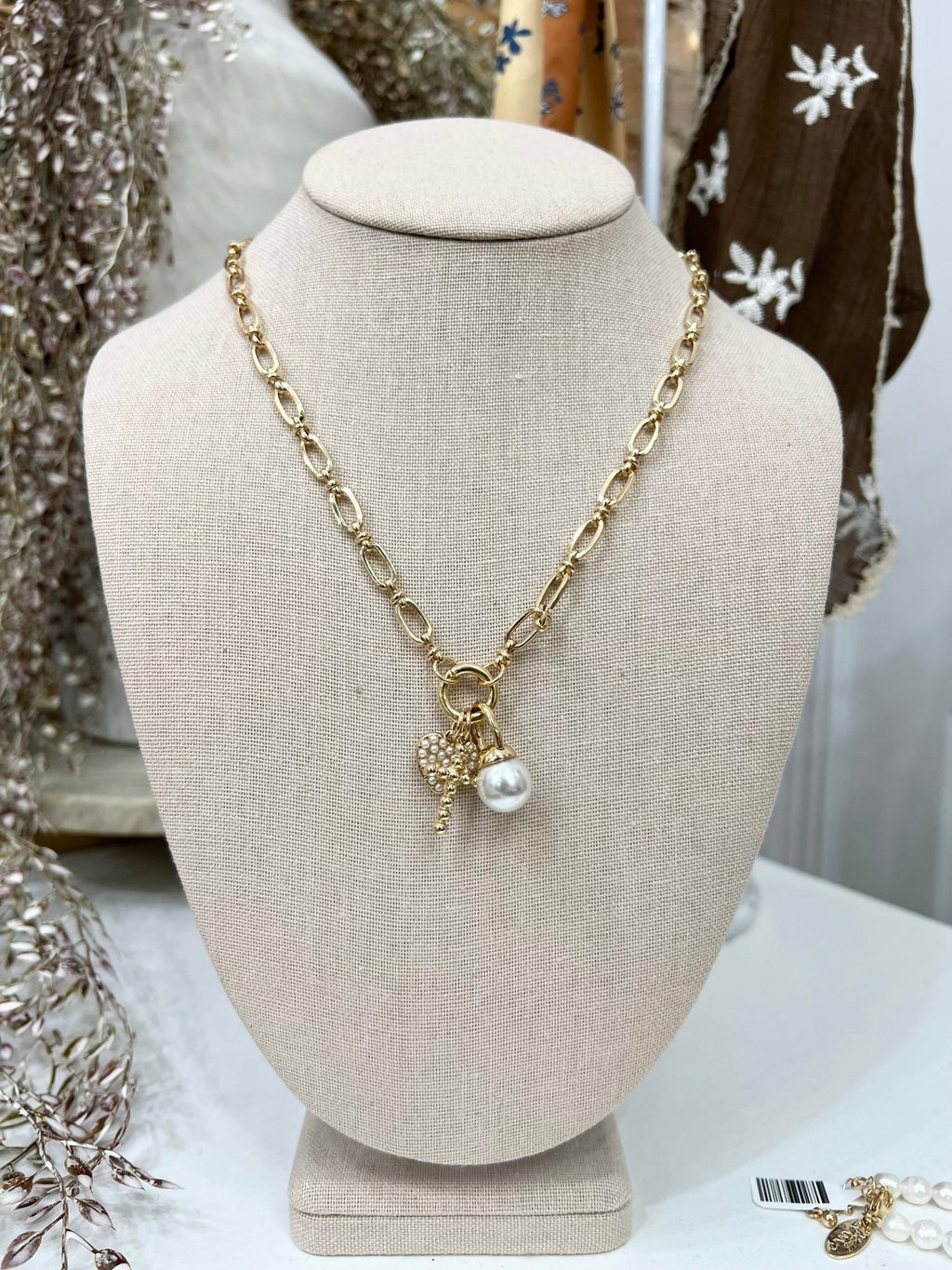 Triple Charm Necklace - The Cozy Nest