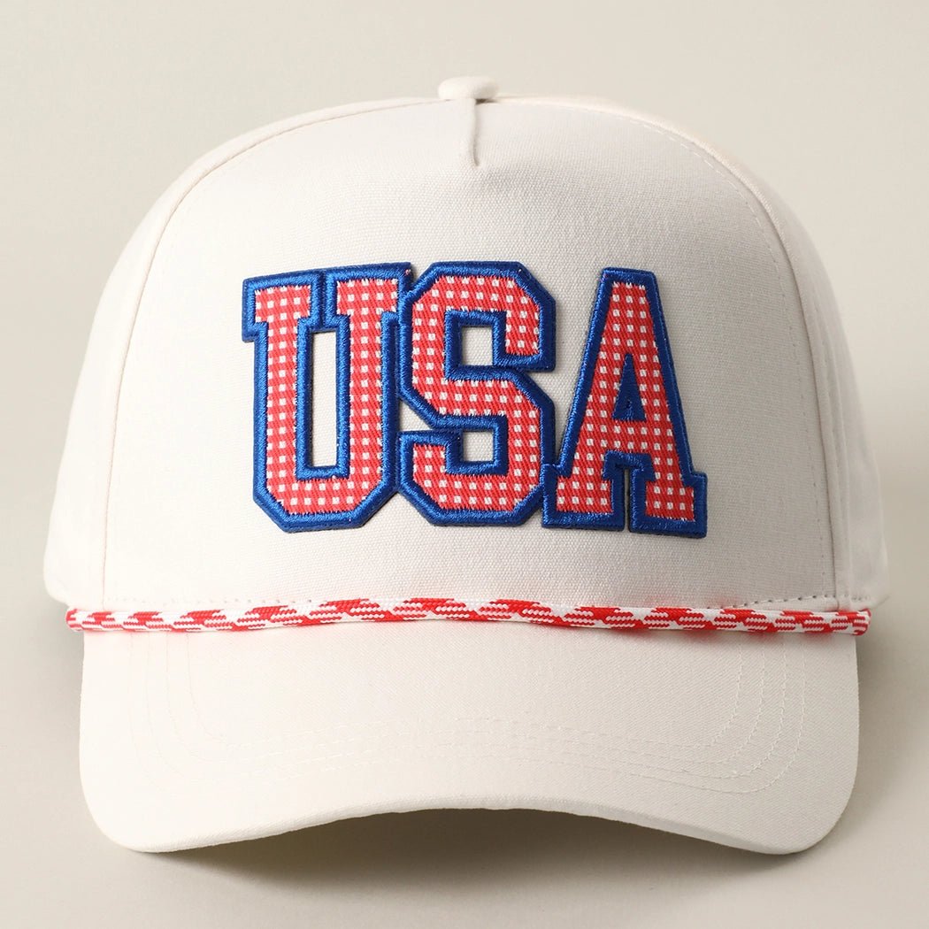 USA Patch Rope Trucker Hat - The Cozy Nest