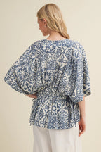 V-Neck Dolman Sleeve Blouse - The Cozy Nest