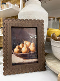 Vintage Pears-Brown Frame - The Cozy Nest
