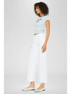 White Slim Wide Leg Denim - The Cozy Nest