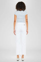 White Slim Wide Leg Denim - The Cozy Nest