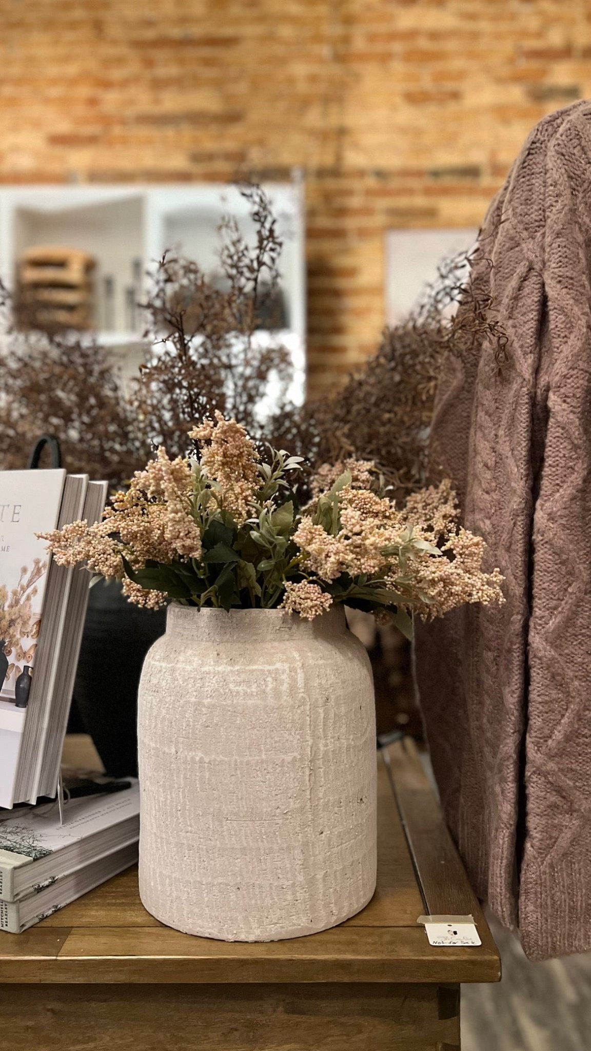 White Textured Vase - The Cozy Nest