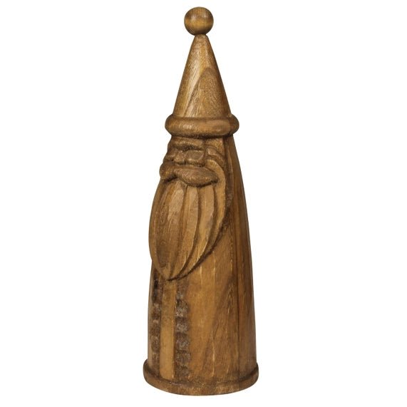 Wood Carved Santa-Available in Two Sizes - The Cozy Nest