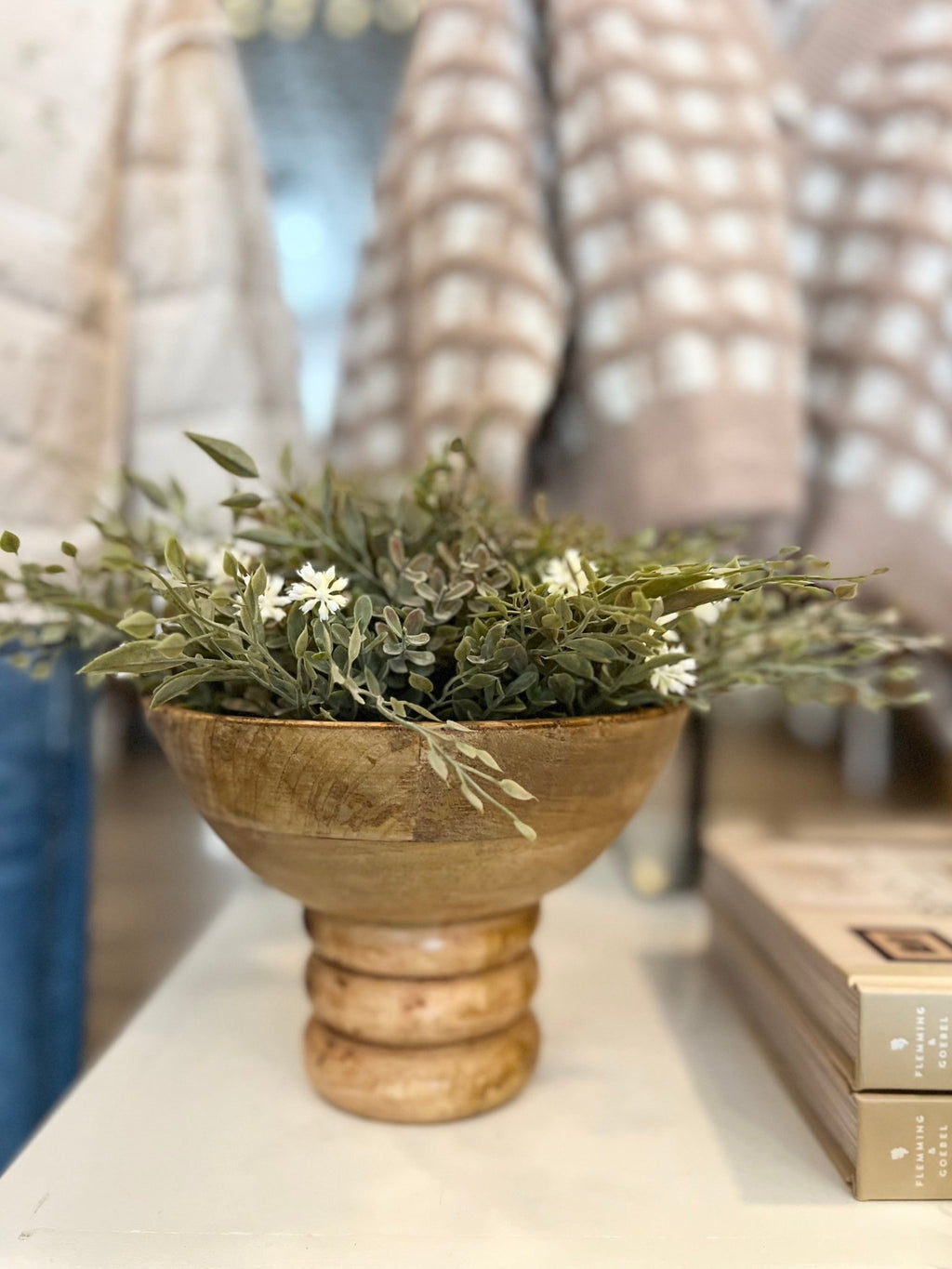 Wood Footed Bowl - The Cozy Nest