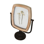 Wood Pedestal Framed Art - Yellow Floral - The Cozy Nest