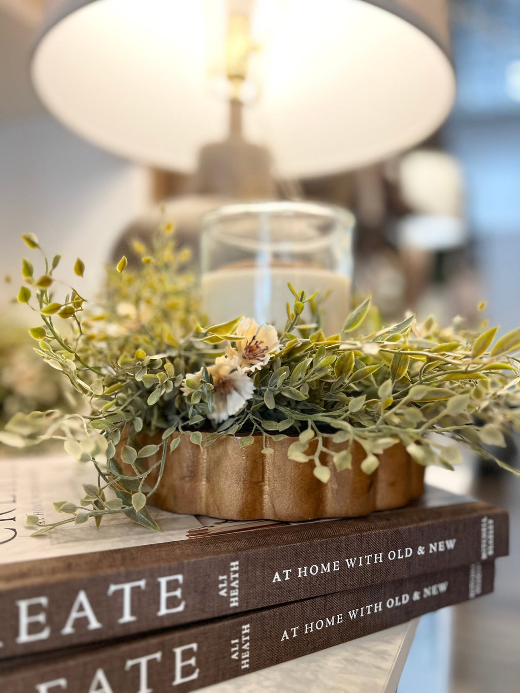 Wood Scalloped Tray - Med - The Cozy Nest