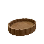Wood Scalloped Tray - Med - The Cozy Nest