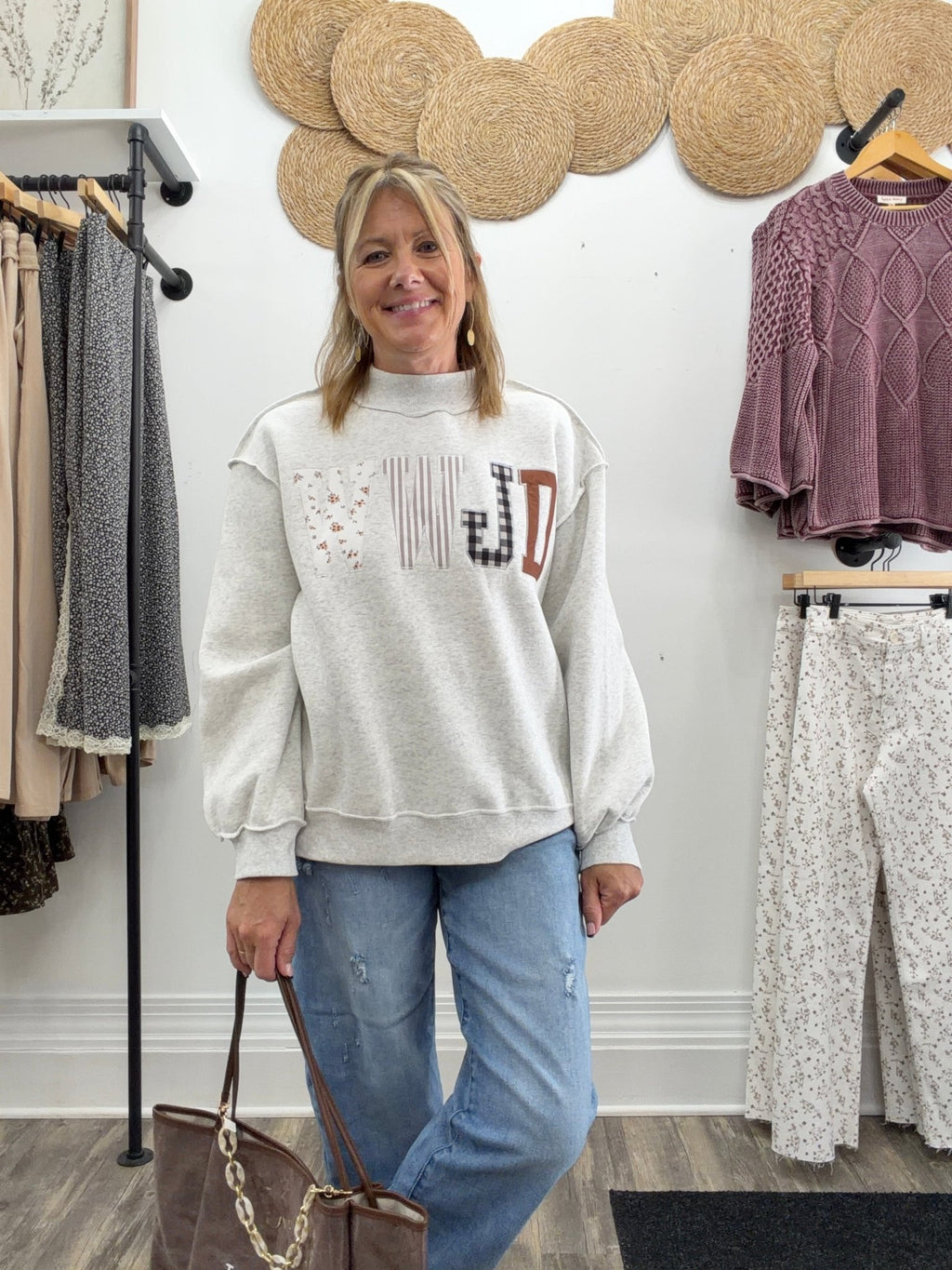 WWJD Sweatshirt - The Cozy Nest